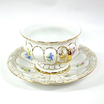 Amazon｜マイセン (Meissen) 金彩小花 ホワイト[010198] ティー